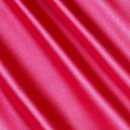 Stretch Imitation Silk Satin Charmeuse - Hot Pink - Slight Stretch 58/60" (Choose Qty.)