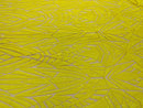 Sequins Fabric - Yellow - Geometric Pattern Design 4 Way Stretch Sold By Yard