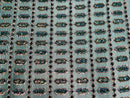 Geometric Stretch Sequin - Hunter Green - Fancy Gem Design on Mesh By Yard