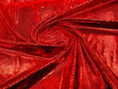 Snake Print Stretch Velvet - Red - 58/60" Stretch Velvet Fabric Sold By Yard
