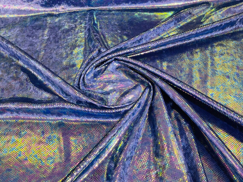 Snake Print Stretch Velvet - Iridescent Purple - 58/60" Stretch Velvet Fabric Sold By Yard