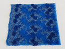 Floral Fabric - Royal Blue - Sold By Yard Embroidered Roses With Sequins on a Mesh Lace Fabric