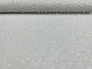 Metallic Corded Lace Fabric - White - Flower Design Embroidered on Mesh Lace Fabric By Yard