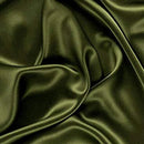 Stretch Imitation Silk Satin Charmeuse - Olive - Slight Stretch 58/60" (Choose Qty.)