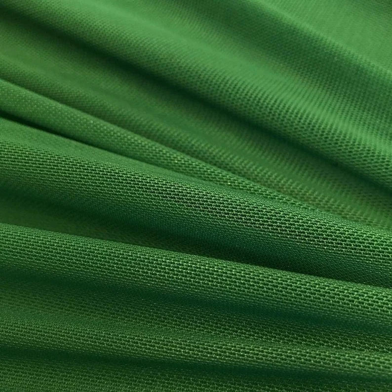 Power Mesh Fabric - Kelly - Nylon Lycra Spandex 4 Way Stretch Fabric 58"/60" By Yard