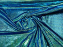 Snake Print Stretch Velvet - Mermaid - 58/60" Stretch Velvet Fabric Sold By Yard