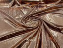 Snake Print Stretch Velvet - Brown - 58/60" Stretch Velvet Fabric Sold By Yard