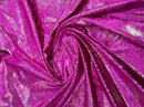 Snake Print Stretch Velvet - Fuschia - 58/60" Stretch Velvet Fabric Sold By Yard