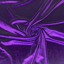 Stretch Velvet Fabric - Purple - 60'' Stretch Velvet Fabric for Sewing, Apparel, Craft {Choose Qty}