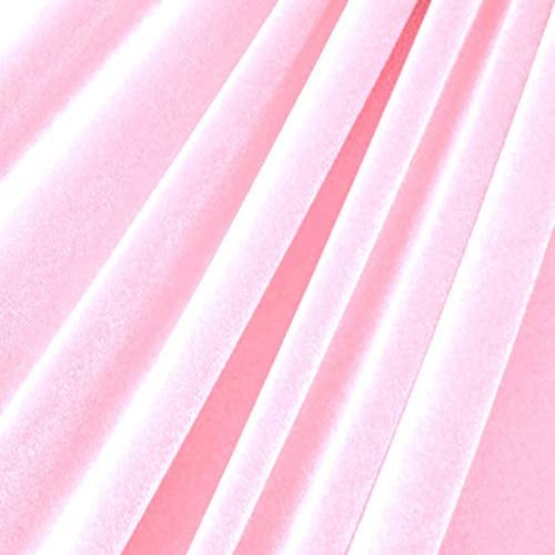 Stretch Velvet Fabric - Pastel Pink - 60'' Stretch Velvet Fabric for Sewing, Apparel, Craft {Choose Qty}