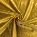 Stretch Velvet Fabric - Mustard - 60'' Stretch Velvet Fabric for Sewing, Apparel, Craft {Choose Qty}