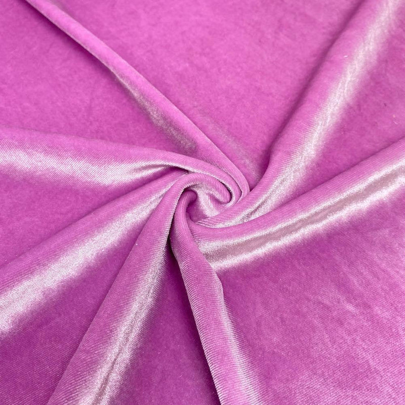 Stretch Velvet Fabric - Lavender - 60'' Stretch Velvet Fabric for Sewing, Apparel, Craft {Choose Qty}