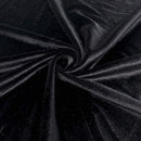 Stretch Velvet Fabric - Black - 60'' Stretch Velvet Fabric for Sewing, Apparel, Craft {Choose Qty}