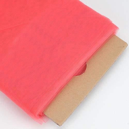 Tulle Bolt Fabric -  Coral - 54" x 40 Yards Long (120 ft) Fabric Tulle Bolt Wedding Bridal Tulle