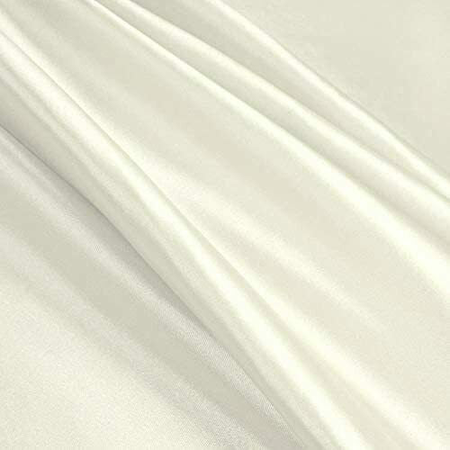 Stretch Imitation Silk Satin Charmeuse - Off-White