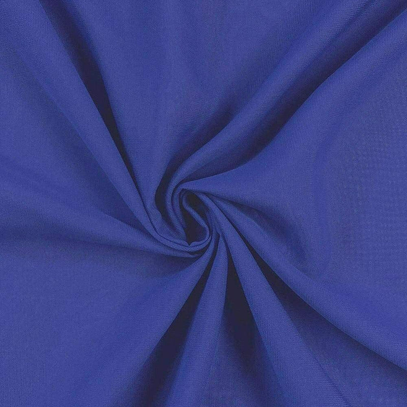 Royal Blue Hi Multi Chiffon Fabric, Chiffon Fabric By The Yard 58-60"Inch By The Yard