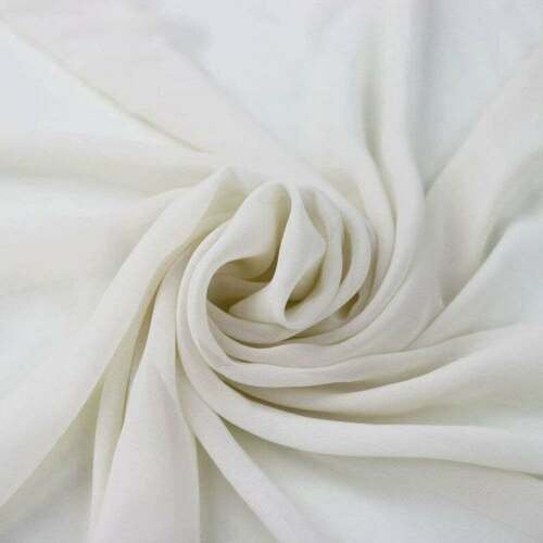 Of White Hi Multi Chiffon Fabric, Chiffon Fabric By The Yard 58-60"Inch By The Yard