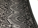 Black Sequin Geometric Design, 4 Way Stretch Sequin Fabric On Spandex Mesh-Prom-Gown By The Yard