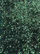 Hunter Green Sequin on Stretch Velvet With Luxury Sequins all Over 5mm Shining Sequins 2-way Stretch 58/60” (Choose The Quantity)