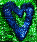 Green/Blue Flip Up Sequins Reversible, 2-Way Stretch 58/60” Sequins Fabric Dresses-Nightgowns-Prom Gown (Choose The Quantity)