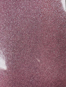 Metallic Glitter Vinyl Fabric - Pink - Faux Leather Sparkle Glitter Fabric - 54" Sold By The Yard