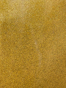 Metallic Glitter Vinyl Fabric - Gold - Faux Leather Sparkle Glitter Fabric - 54" Sold By The Yard