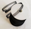1/2 Inch Black Crinoline Horsehair Braid Trim-Wedding-Bridal-Decorations-Crafts-Sold By The Yard (Choose The Quantity)