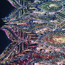 Luxury Feather Sequins - Iridescent Rainbow - 4 Way Stretch Glamorous Fringe Feather Sequins Fabric Spandex Mesh-Prom-Gown By The Yard