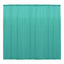 Aqua 10 Ft Wide, 1 PANEL Curtain Polyester Backdrop High Quality Drape Rod Pocket [ Choose The Measurements ]