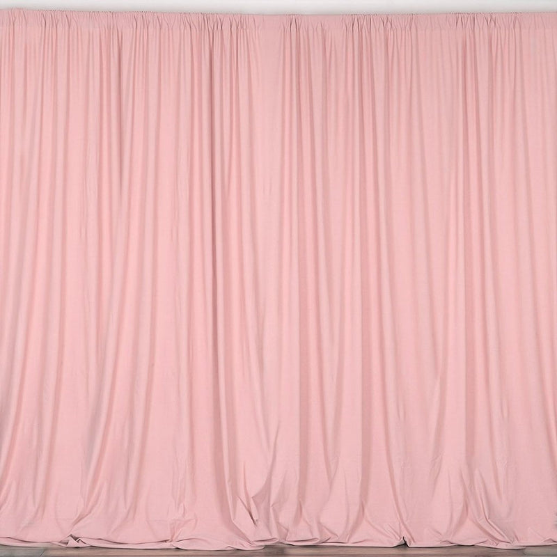 Blush 10 Ft Wide, 1 PANELS Curtain Polyester Backdrop High Quality Drape Rod Pocket [ Choose The Measurements ]