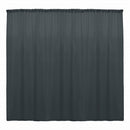 Charcoal 10 Ft Wide, 1 PANEL Curtain Polyester Backdrop High Quality Drape Rod Pocket [ Choose The Measurements ]