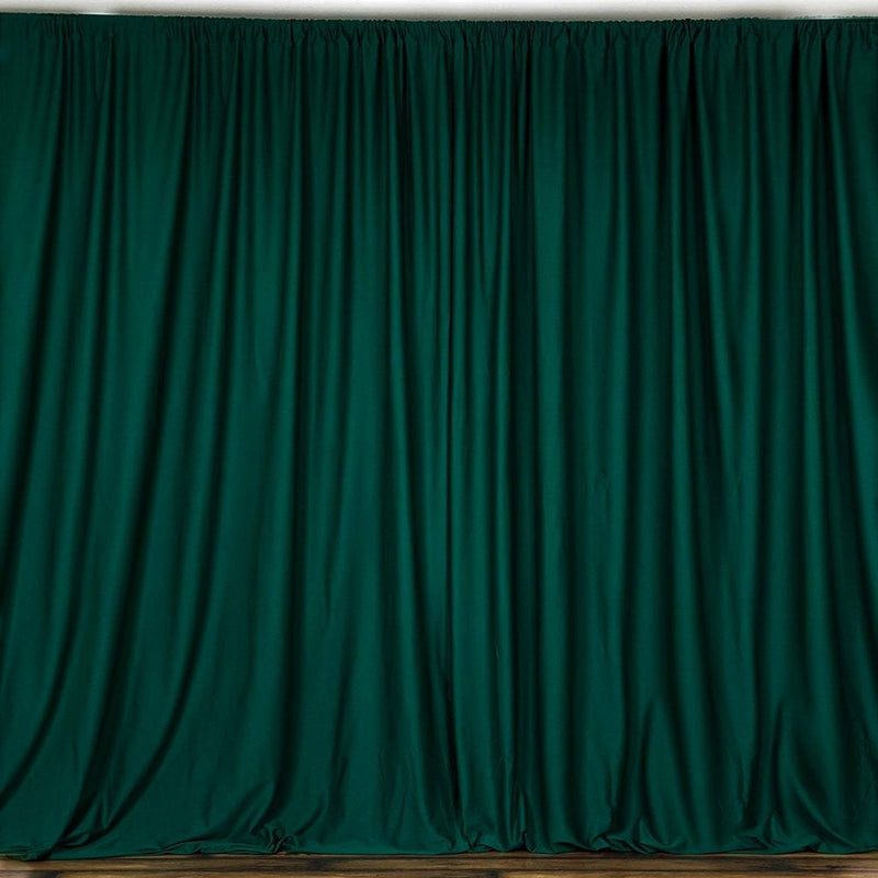 Hunter Green 10 Ft Wide, 1 PANEL Curtain Polyester Backdrop High Quality Drape Rod Pocket [ Choose The Measurements ]