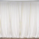 Ivory 10 Ft Wide, 1 PANEL Curtain Polyester Backdrop High Quality Drape Rod Pocket [ Choose The Measurements ]