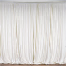 Ivory 10 Ft Wide, 1 PANEL Curtain Polyester Backdrop High Quality Drape Rod Pocket [ Choose The Measurements ]