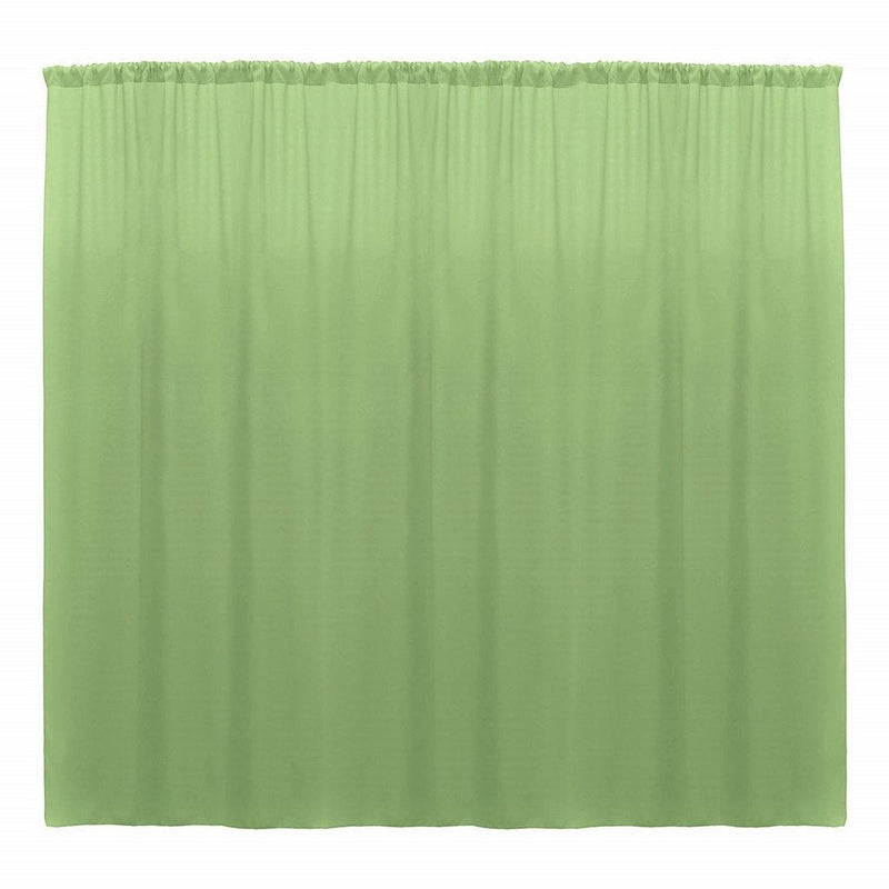 Sage 10 Ft Wide, 1 PANEL Curtain Polyester Backdrop High Quality Drape Rod Pocket [ Choose The Measurements ]