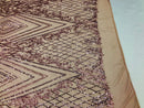 Dusty Rose Sequins on a Mesh, Geometric Design Embroidered on a Mesh 4way Stretch Sequin-Prom-Gown By The Yard
