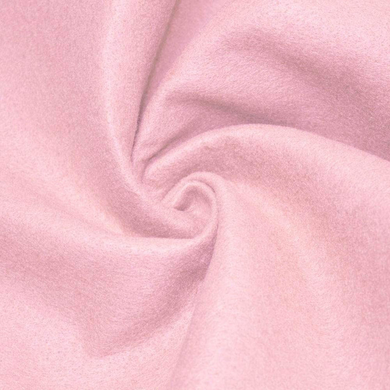 Baby Pink Acrylic Felt 72” Wide School Craft Poker Table Fabric Sold By Yard