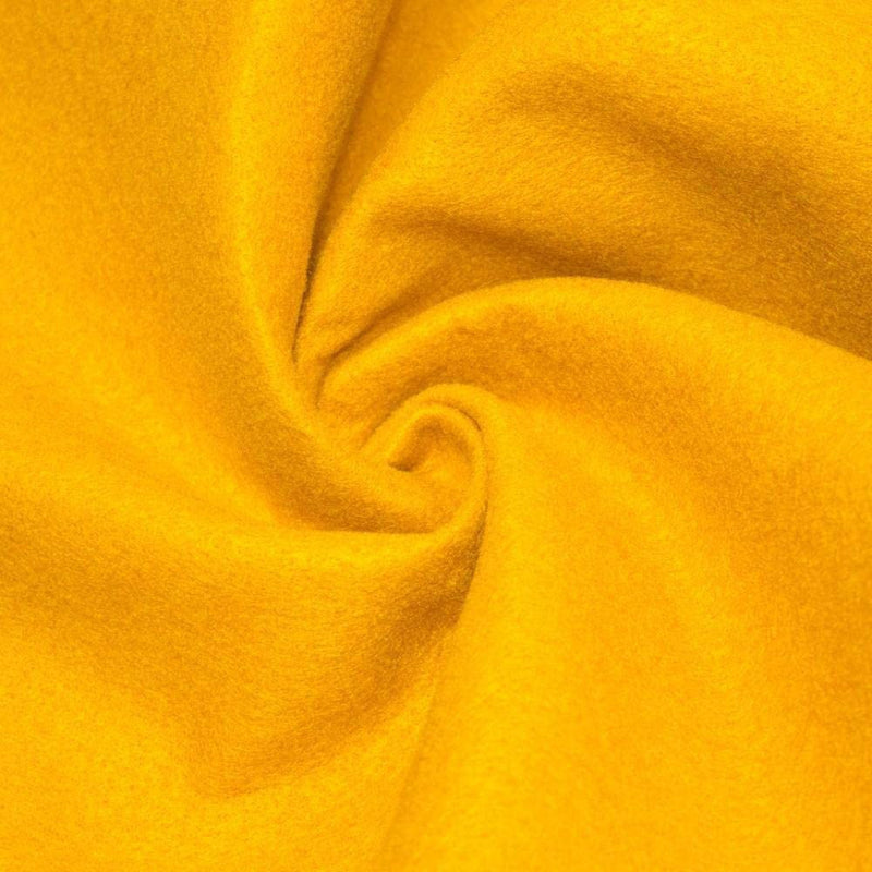 Golden Yellow Acrylic Felt 72” Wide School Craft Poker Table Fabric Sold By Yard