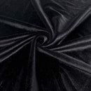 Stretch Velvet Fabric - Black - 60'' Stretch Velvet Fabric for Sewing, Apparel, Craft {Choose Qty}