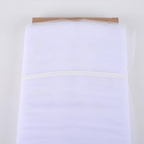 Tulle Bolt Fabric - White - 54" x 40 Yards Long (120 ft) Fabric Tulle Bolt Wedding Bridal Tulle