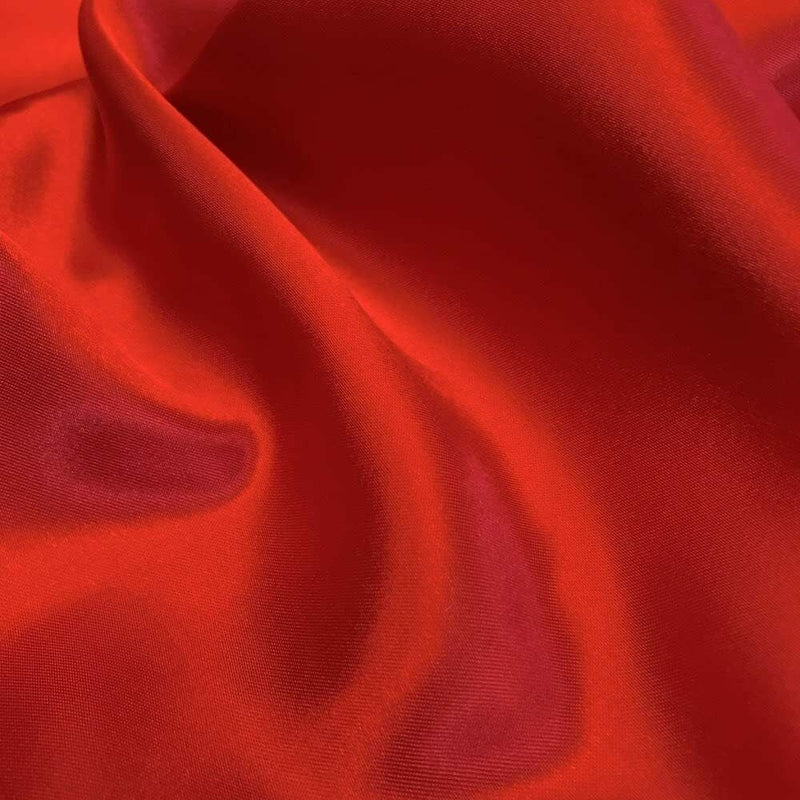 Stretch Imitation Silk Satin Charmeuse - Red