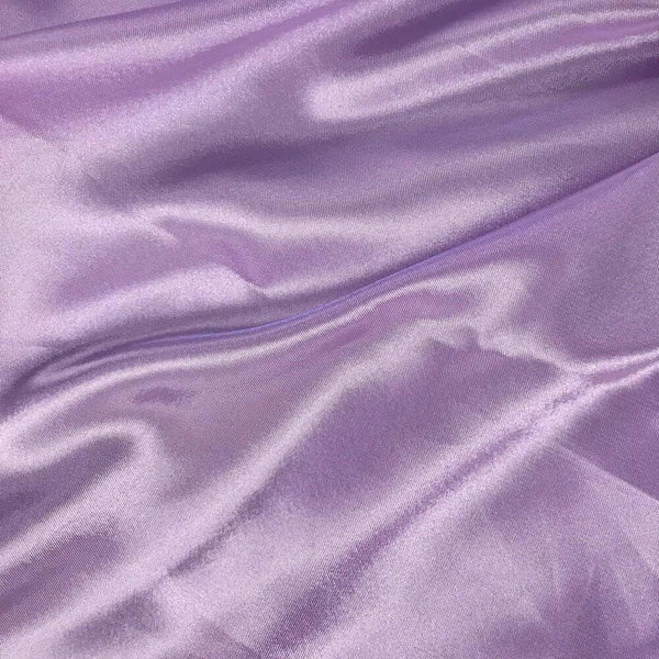 Stretch Imitation Silk Satin Charmeuse - Lilac - Slight Stretch 58/60" (Choose Qty.)