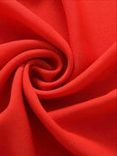 Red Hi Multi Chiffon Fabric, Chiffon Fabric By The Yard 58-60"Inch By The Yard