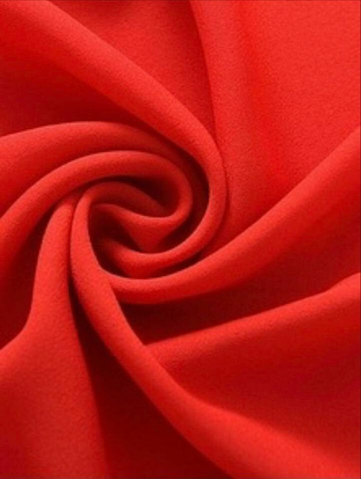 Red Hi Multi Chiffon Fabric, Chiffon Fabric By The Yard 58-60"Inch By The Yard
