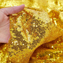 Mini Glitz Sequins - Metallic Gold - High Quality Mini Sequins on Mesh (Choose Quantity)