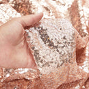 Mini Glitz Sequins - Rose Gold - High Quality Mini Sequins on Mesh (Choose Quantity)