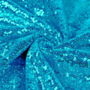 Mini Glitz Sequins - Turquoise - High Quality Mini Sequins on Mesh (Choose Quantity)