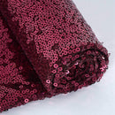 Burgundy Sequin Fabric Mini Glitz Sequins, By The Yard Sequin Fabric Dresses-Nightgowns-Prom Gown (Choose The Quantity)