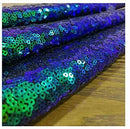 Mini Glitz Sequins - Iridescent Green  - High Quality Mini Sequins on Mesh (Choose Quantity)