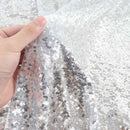 Mini Glitz Sequins - Silver - High Quality Mini Sequins on Mesh (Choose Quantity)